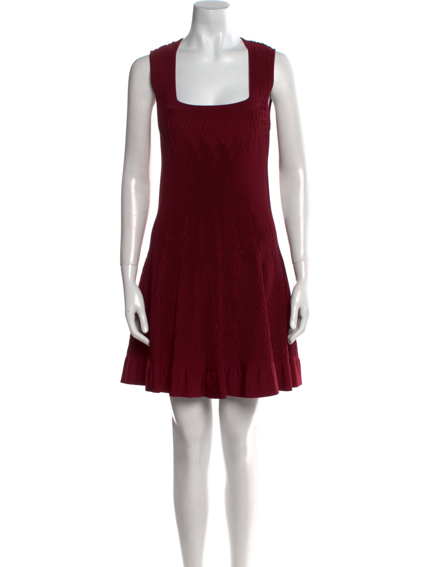 Alaïa Square Neckline Mini Dress