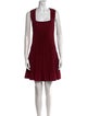Alaïa Square Neckline Mini Dress