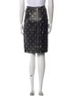 Alaïa Leather Knee-Length Skirt