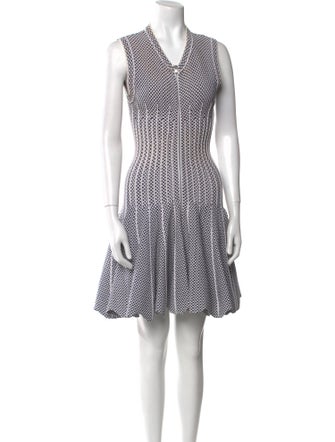 Alaïa Printed Knee-Length Dress