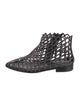 Alaïa Leather Studded Accents Lace-Up Boots
