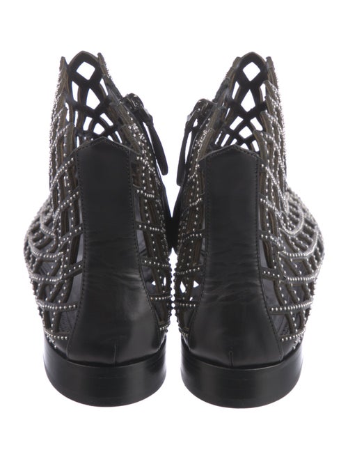 Alaïa Leather Studded Accents Lace-Up Boots