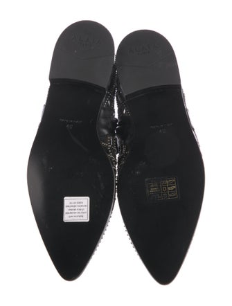Alaïa Leather Studded Accents Lace-Up Boots