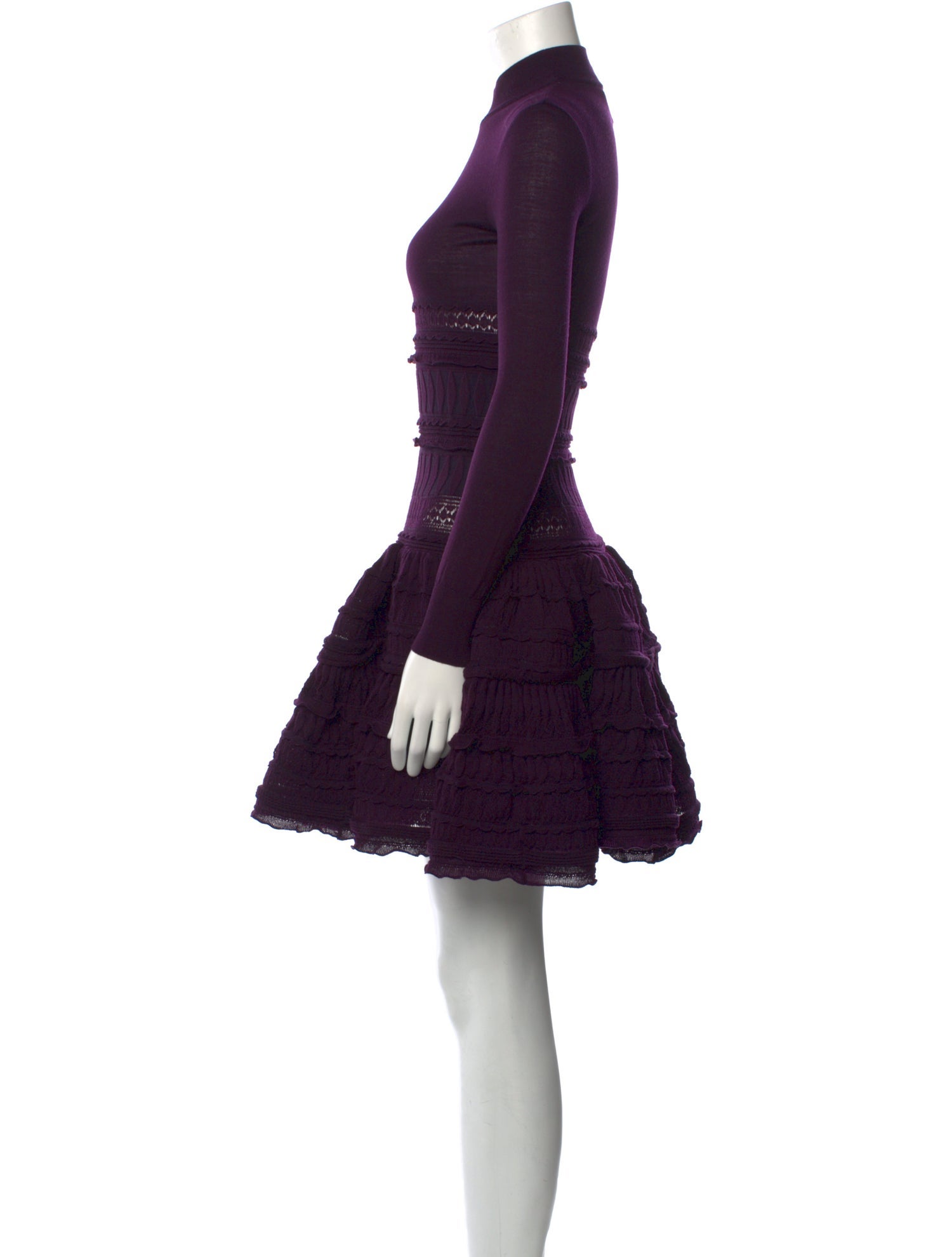 Alaïa Mock Neck Mini Dress