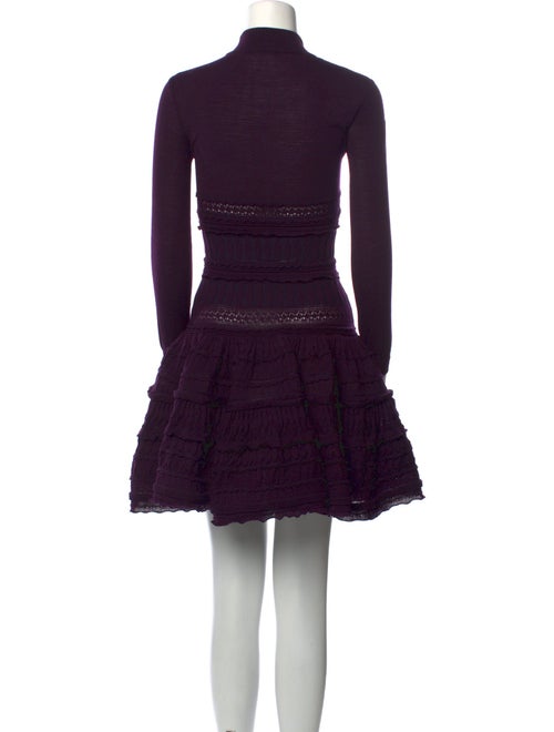 Alaïa Mock Neck Mini Dress