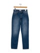 Alaïa High-Rise Straight Leg Jeans