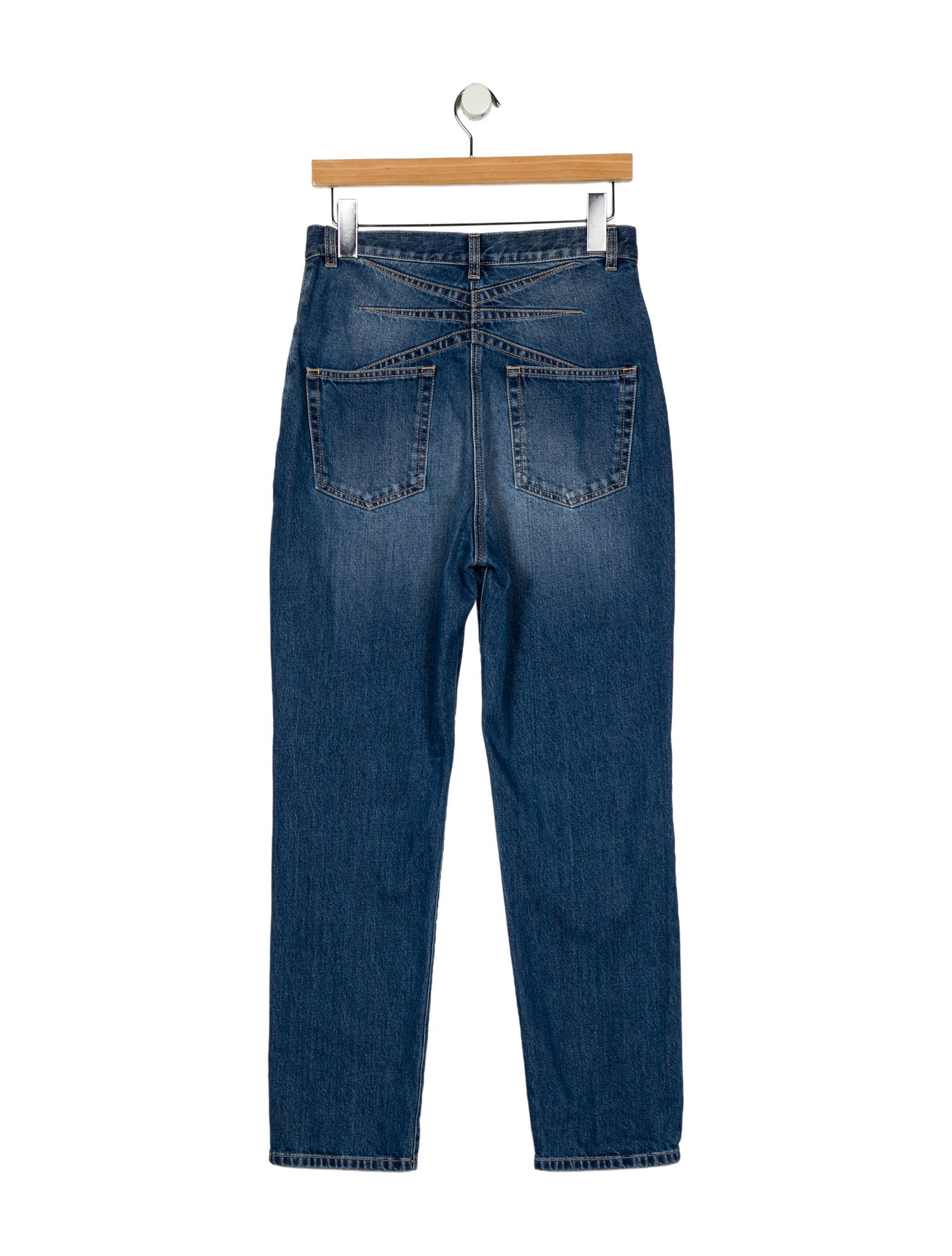 Alaïa High-Rise Straight Leg Jeans