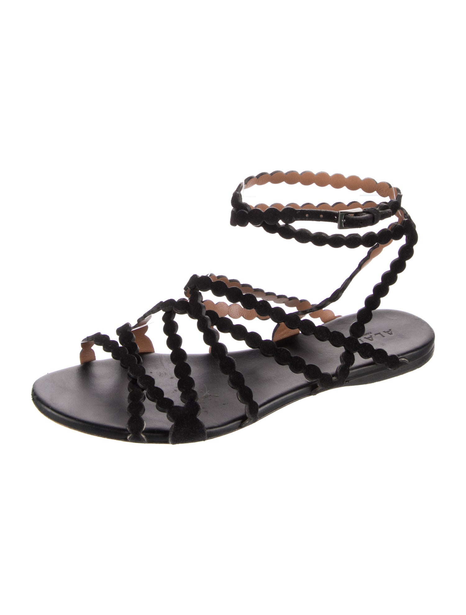 Alaïa Suede Gladiator Sandals