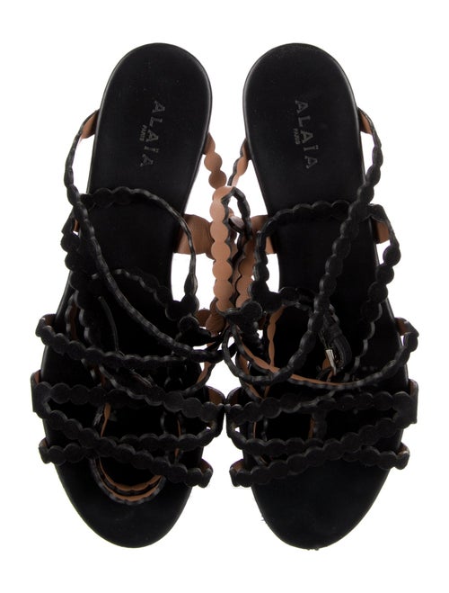 Alaïa Suede Gladiator Sandals