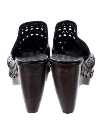 Alaïa Leather Patterned Mules