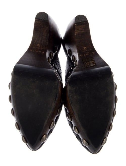 Alaïa Leather Patterned Mules