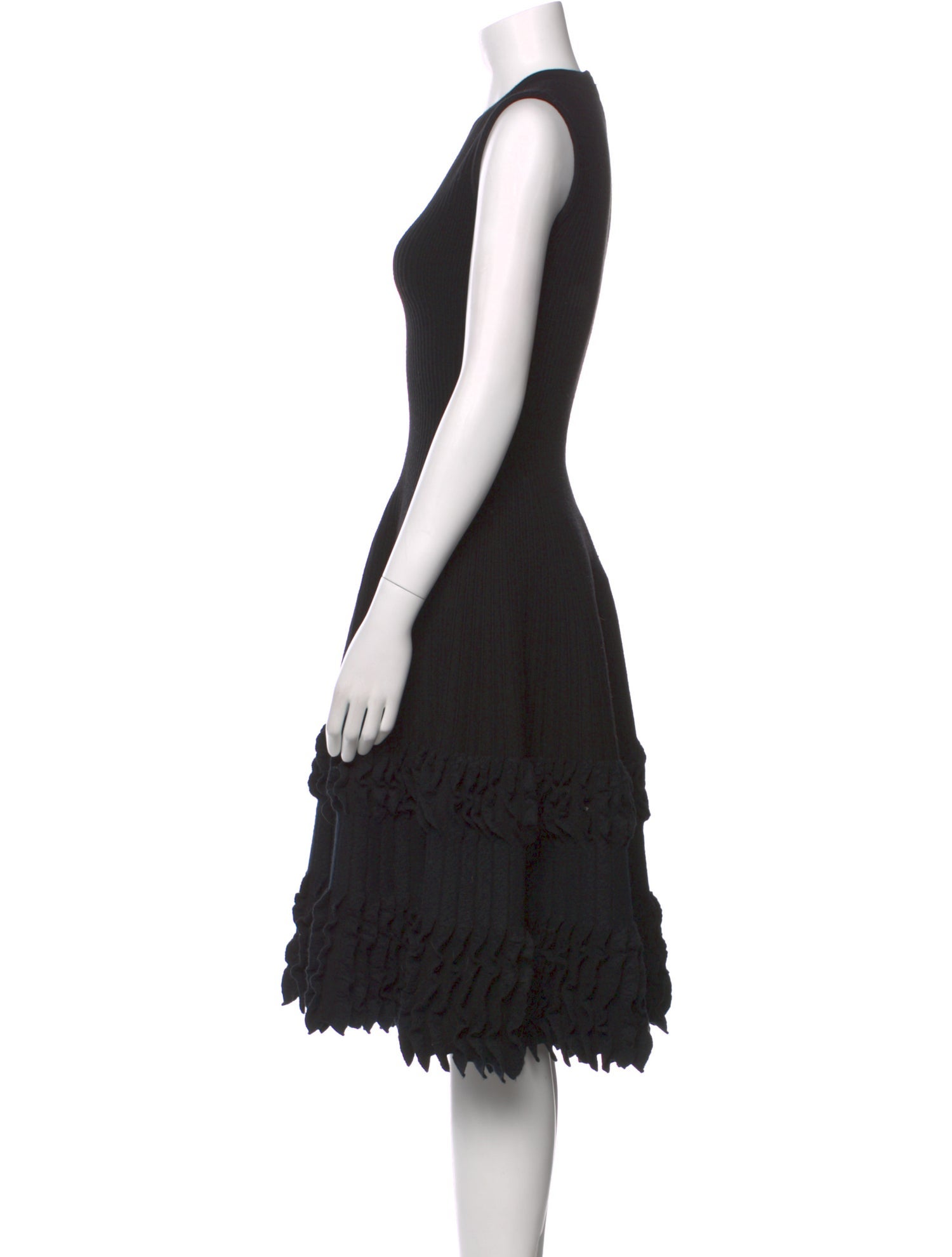 Alaïa Virgin Wool Midi Length Dress