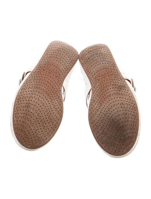 Alaïa Leather Lasercut Accents Mary Jane Flats