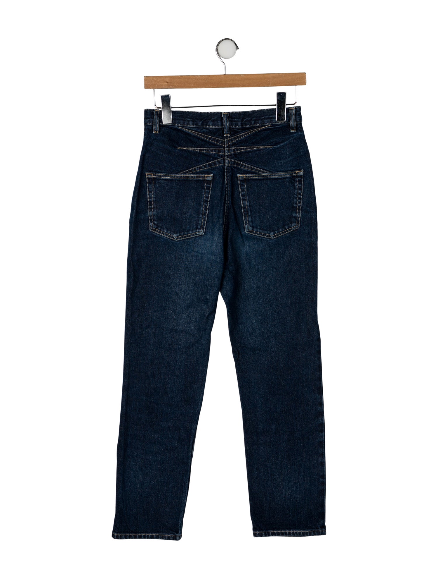 Alaïa High-Rise Straight Leg Jeans