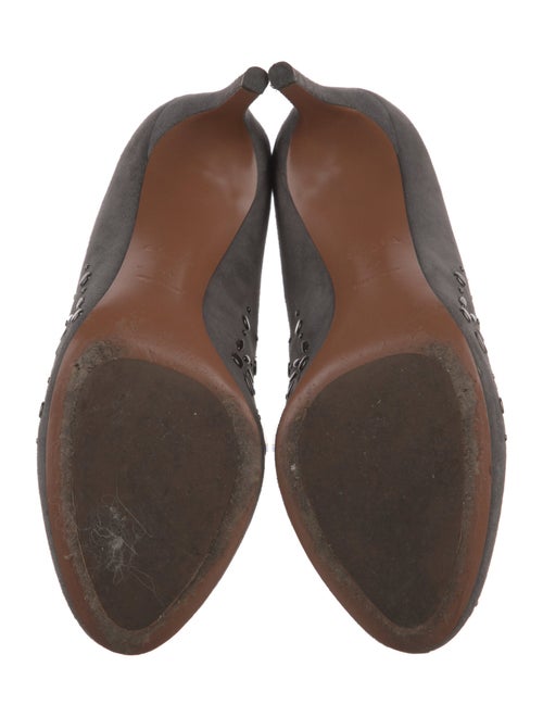 Alaïa Suede Studded Accents Pumps