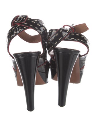 Alaïa Patent Leather Slingback Pumps