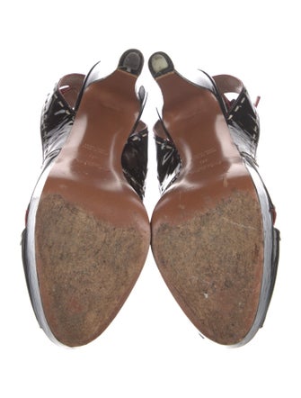 Alaïa Patent Leather Slingback Pumps