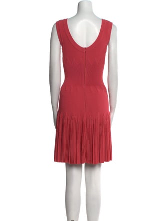 Alaïa V-Neck Mini Dress