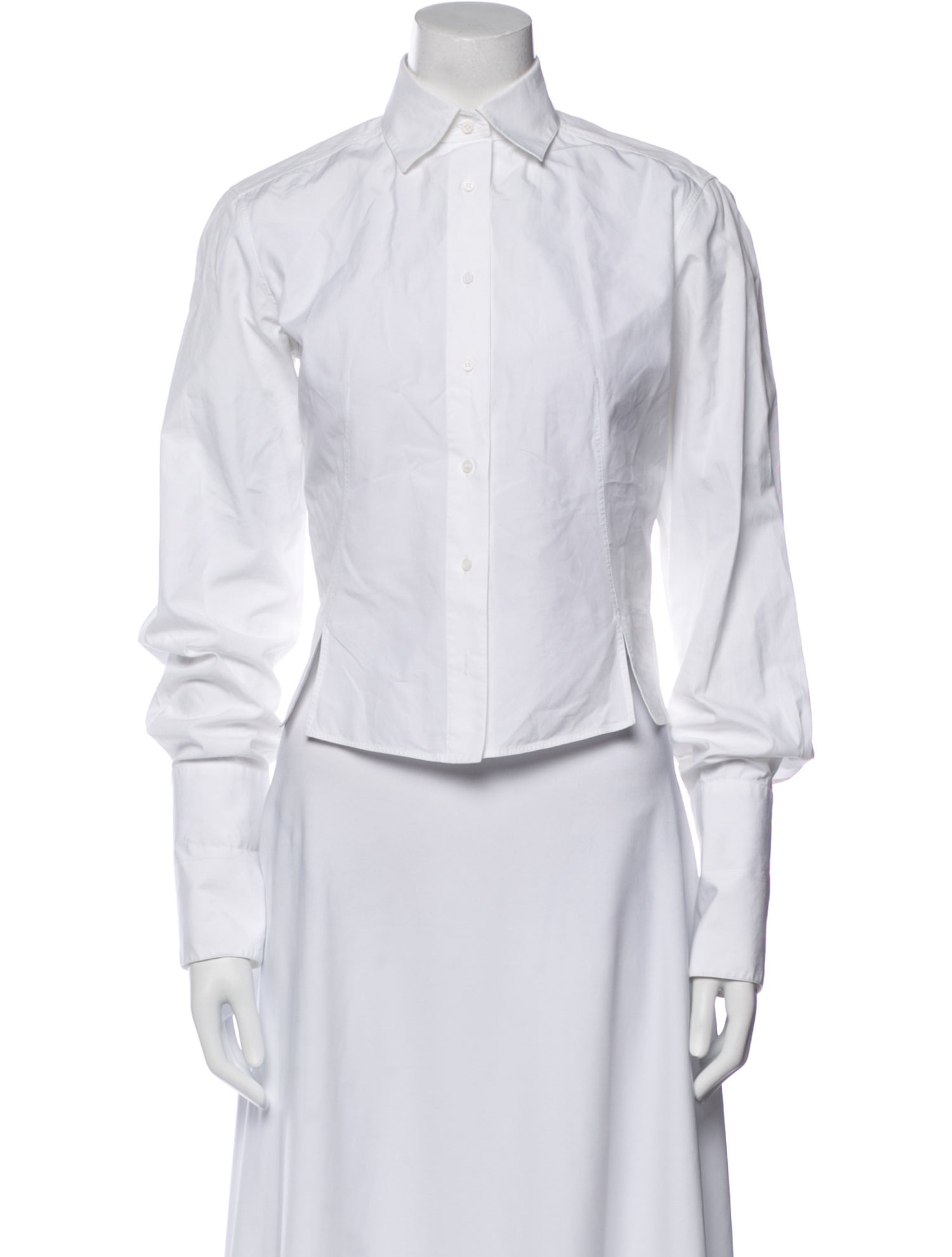 Alaïa Long Sleeve Button-Up Top