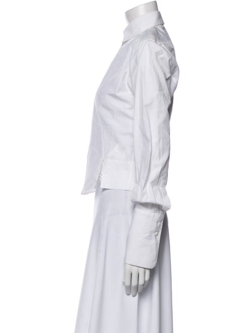 Alaïa Long Sleeve Button-Up Top