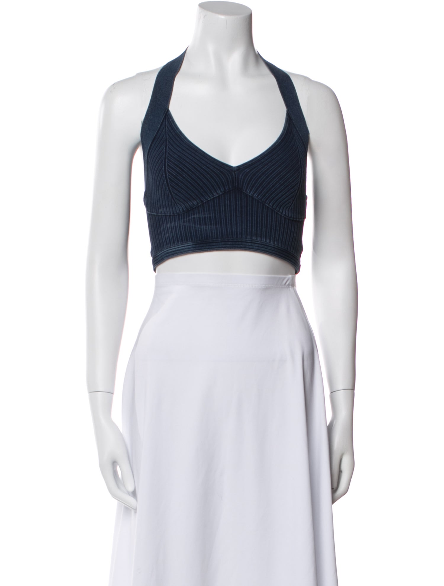 Alaïa Halterneck Sleeveless Crop Top
