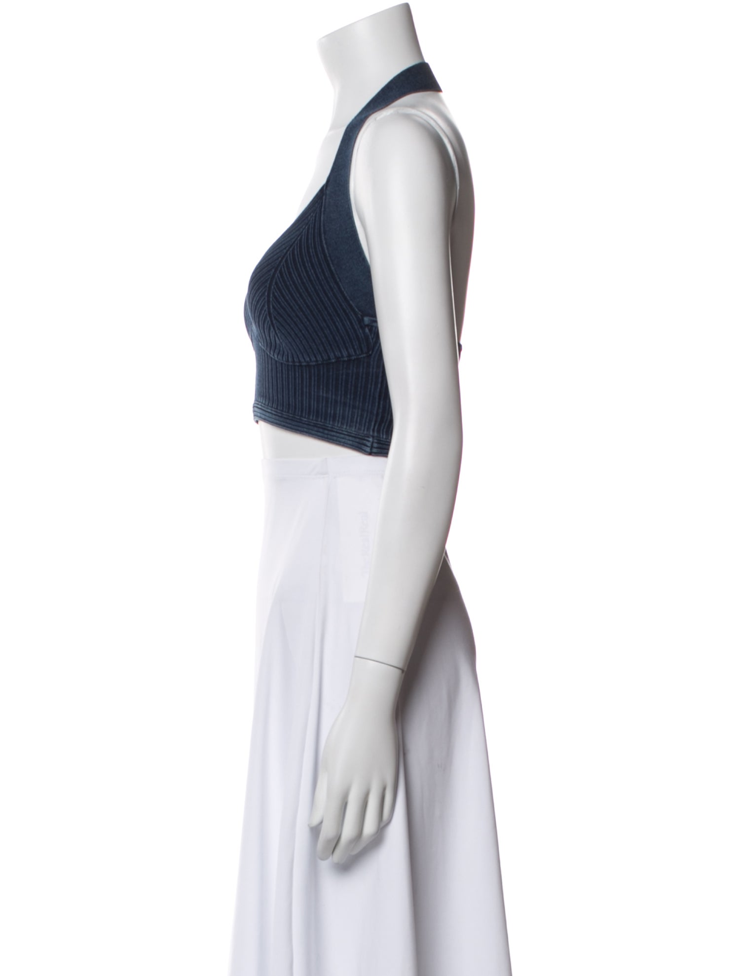 Alaïa Halterneck Sleeveless Crop Top