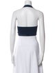 Alaïa Halterneck Sleeveless Crop Top