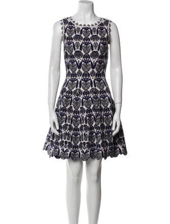 Alaïa Lace Pattern Mini Dress