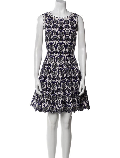 Alaïa Lace Pattern Mini Dress