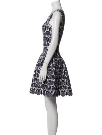 Alaïa Lace Pattern Mini Dress