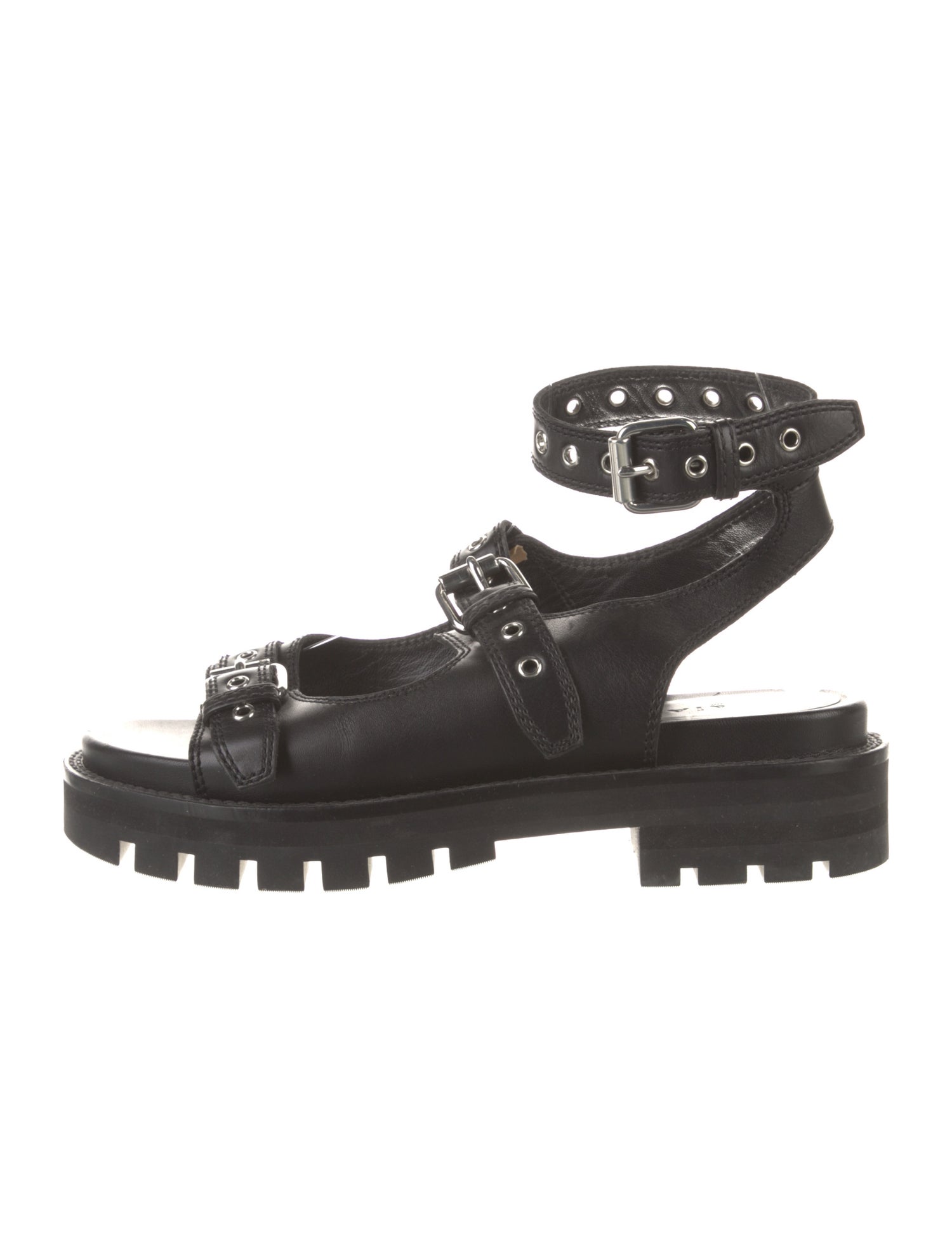 Alaïa Leather Gladiator Sandals