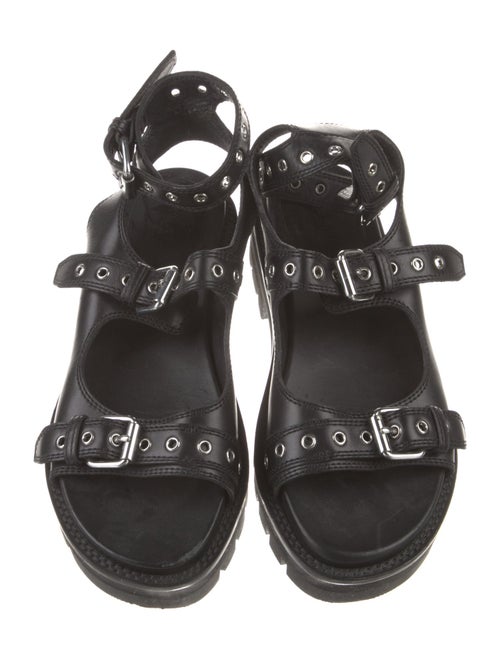 Alaïa Leather Gladiator Sandals