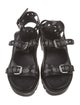Alaïa Leather Gladiator Sandals