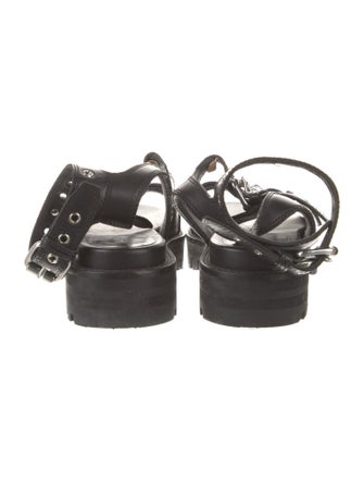 Alaïa Leather Gladiator Sandals