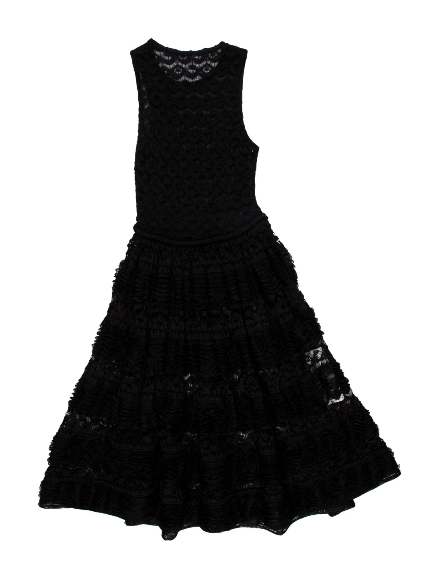 Alaïa Scoop Neck Midi Length Dress