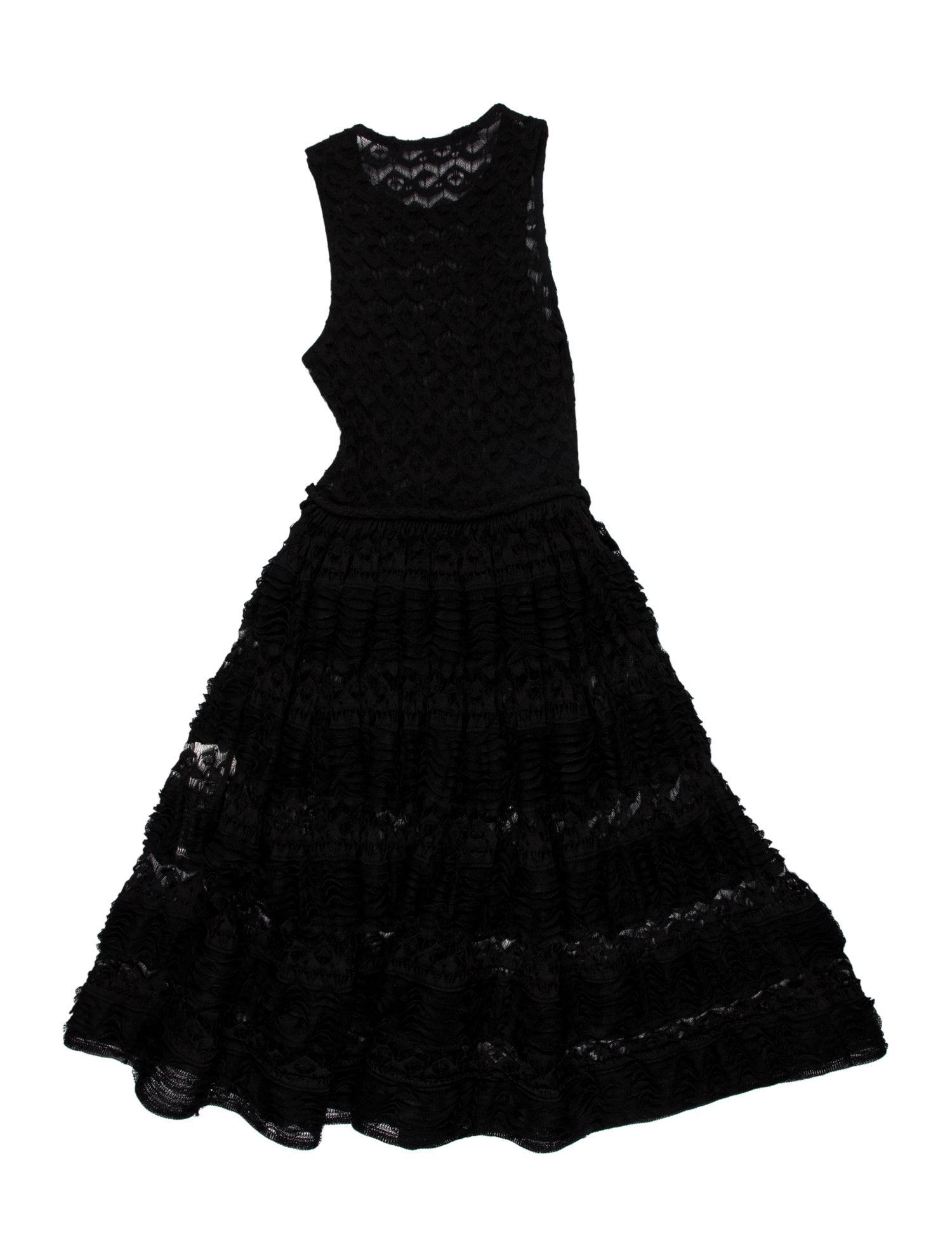 Alaïa Scoop Neck Midi Length Dress