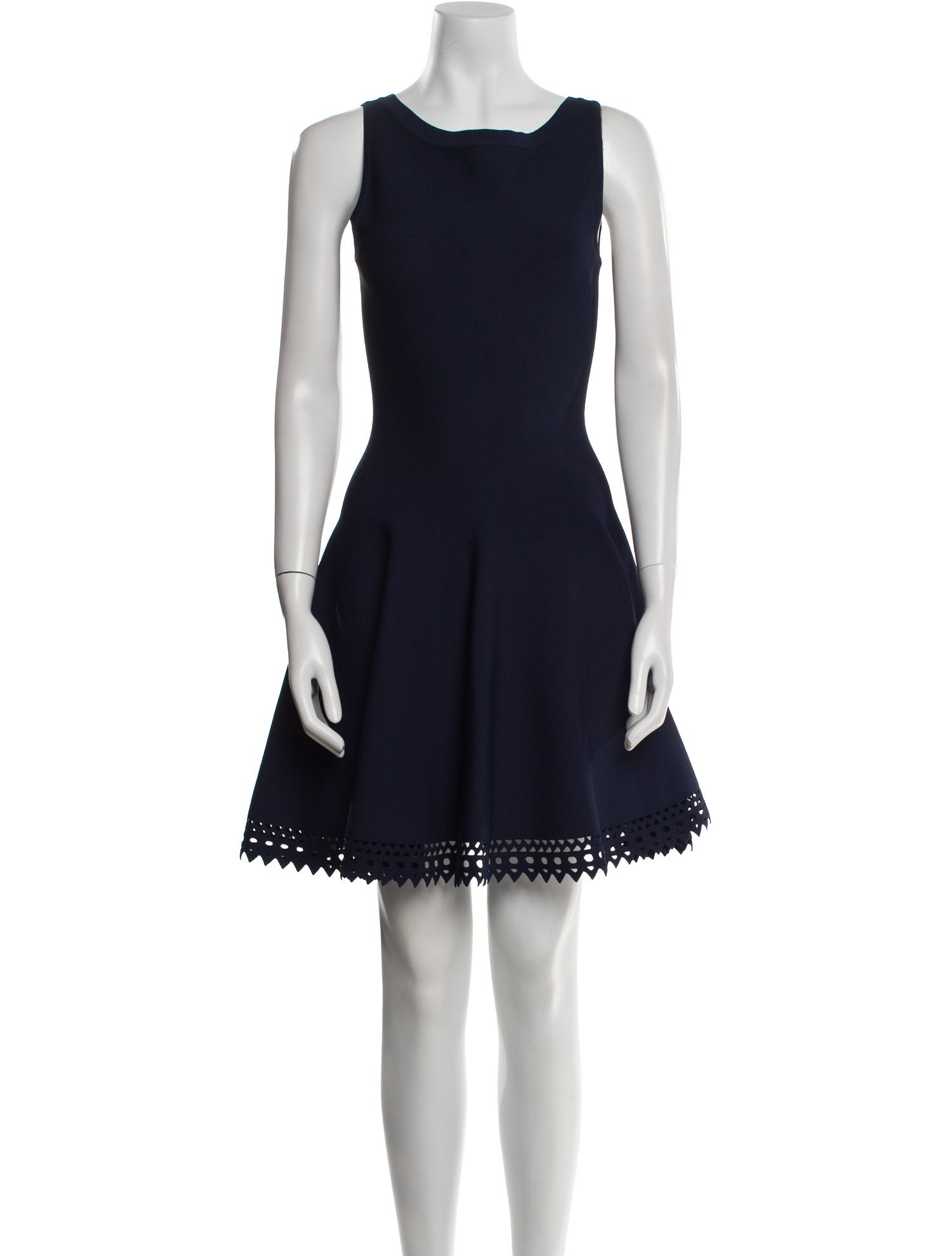 Alaïa Bateau Neckline Mini Dress