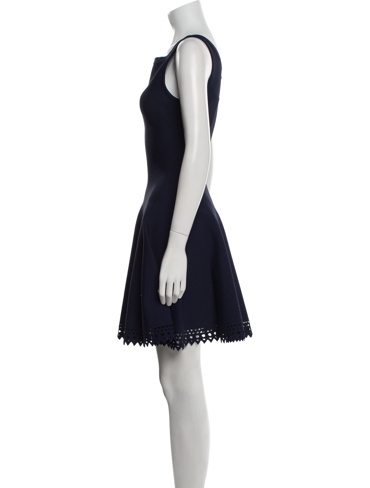Alaïa Bateau Neckline Mini Dress