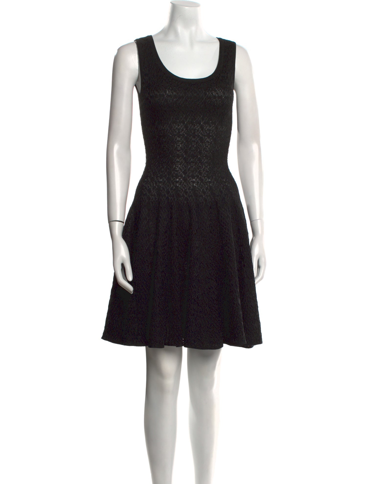Alaïa Scoop Neck Mini Dress