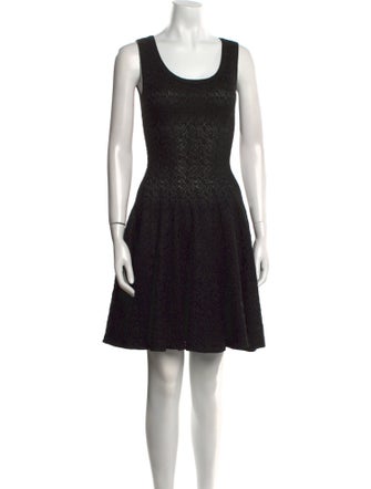 Alaïa Scoop Neck Mini Dress