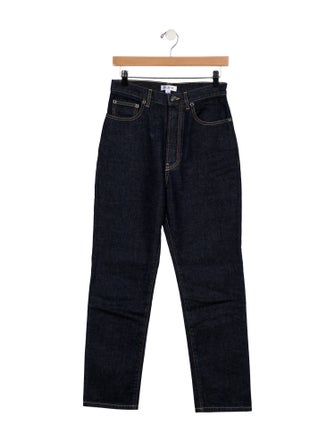 Alaïa High-Rise Straight Leg Jeans