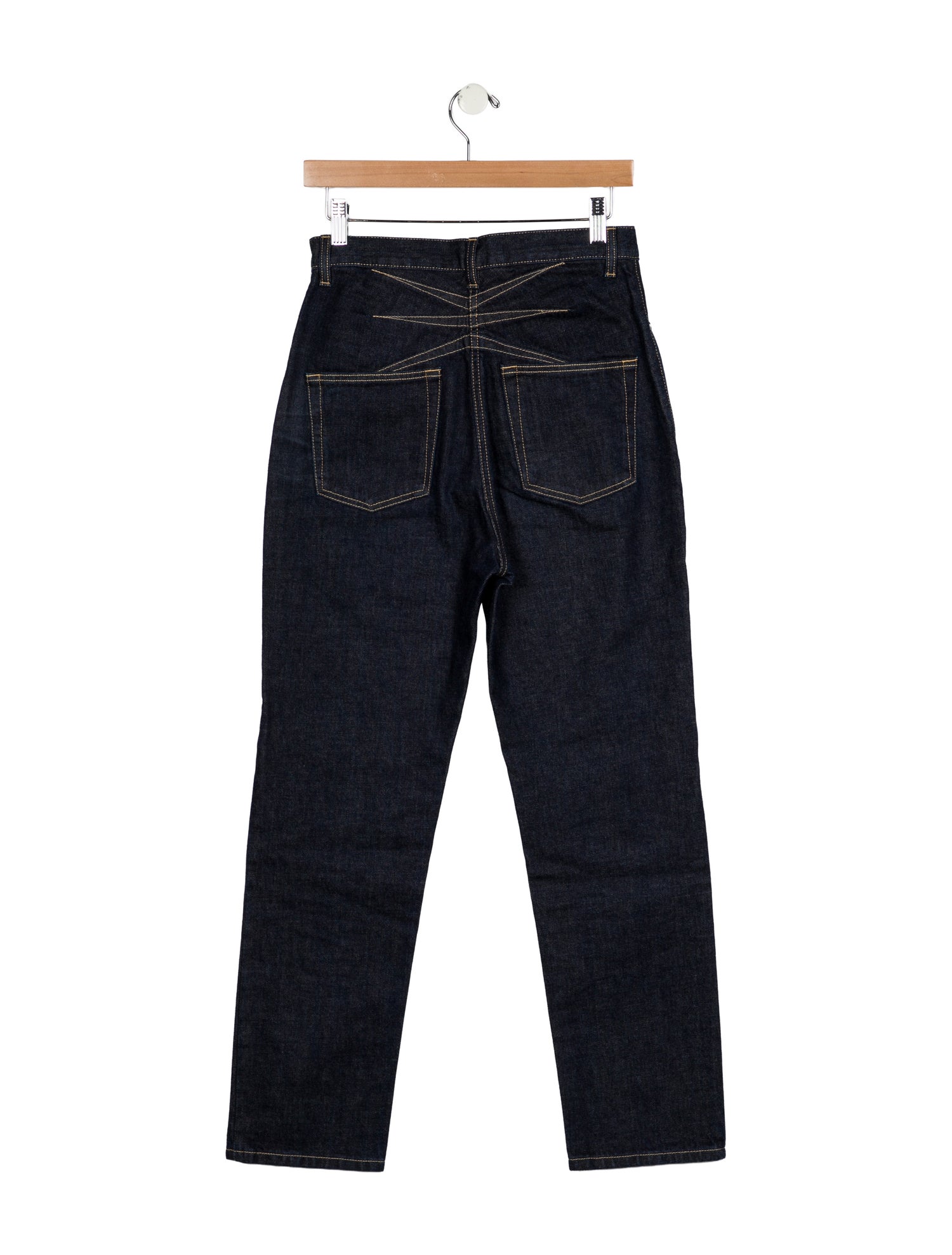 Alaïa High-Rise Straight Leg Jeans
