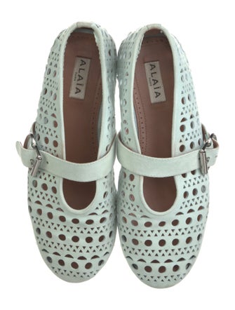 Alaïa Leather Lasercut Accents Flats