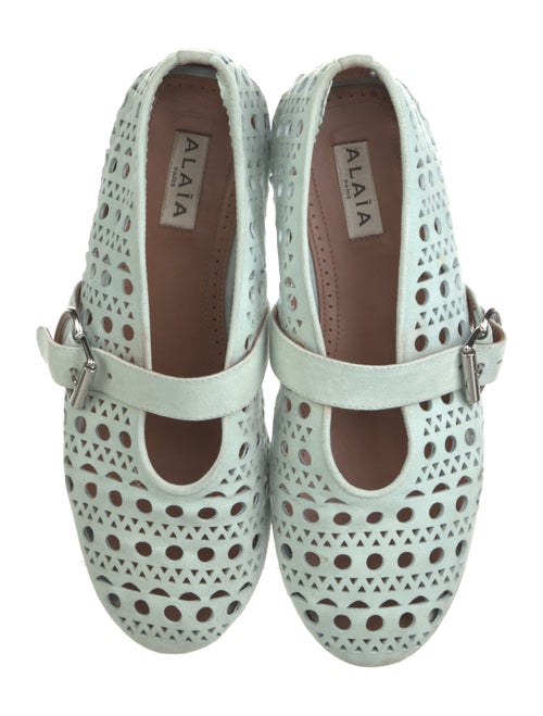 Alaïa Leather Lasercut Accents Flats