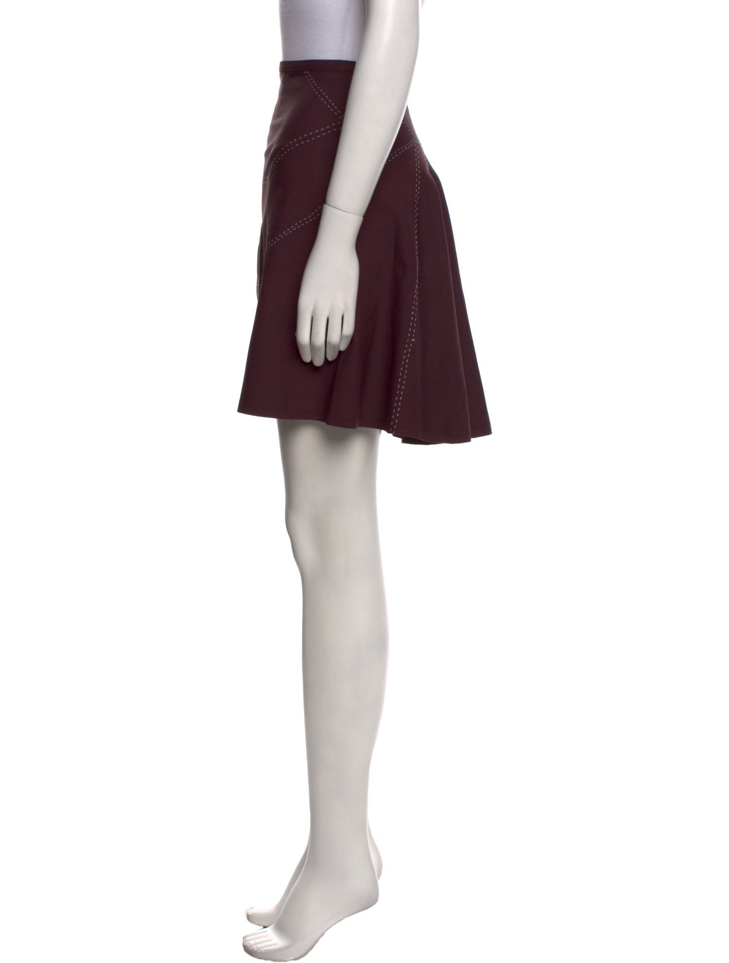 Alaïa Pleated Accents Knee-Length Skirt