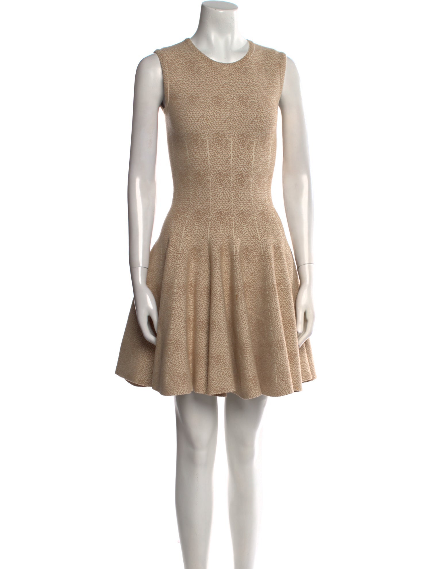 Alaïa Crew Neck Mini Dress