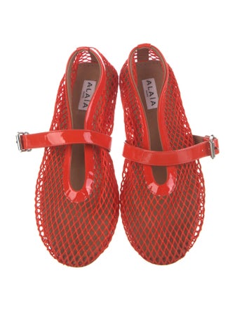Alaïa Patent Leather Mary Jane Flats