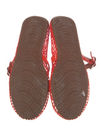 Alaïa Patent Leather Mary Jane Flats