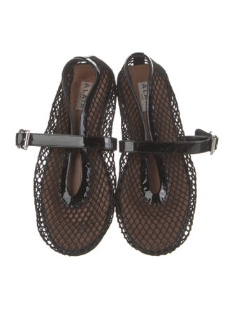 Alaïa Mesh Mesh Accents Ballet Flats