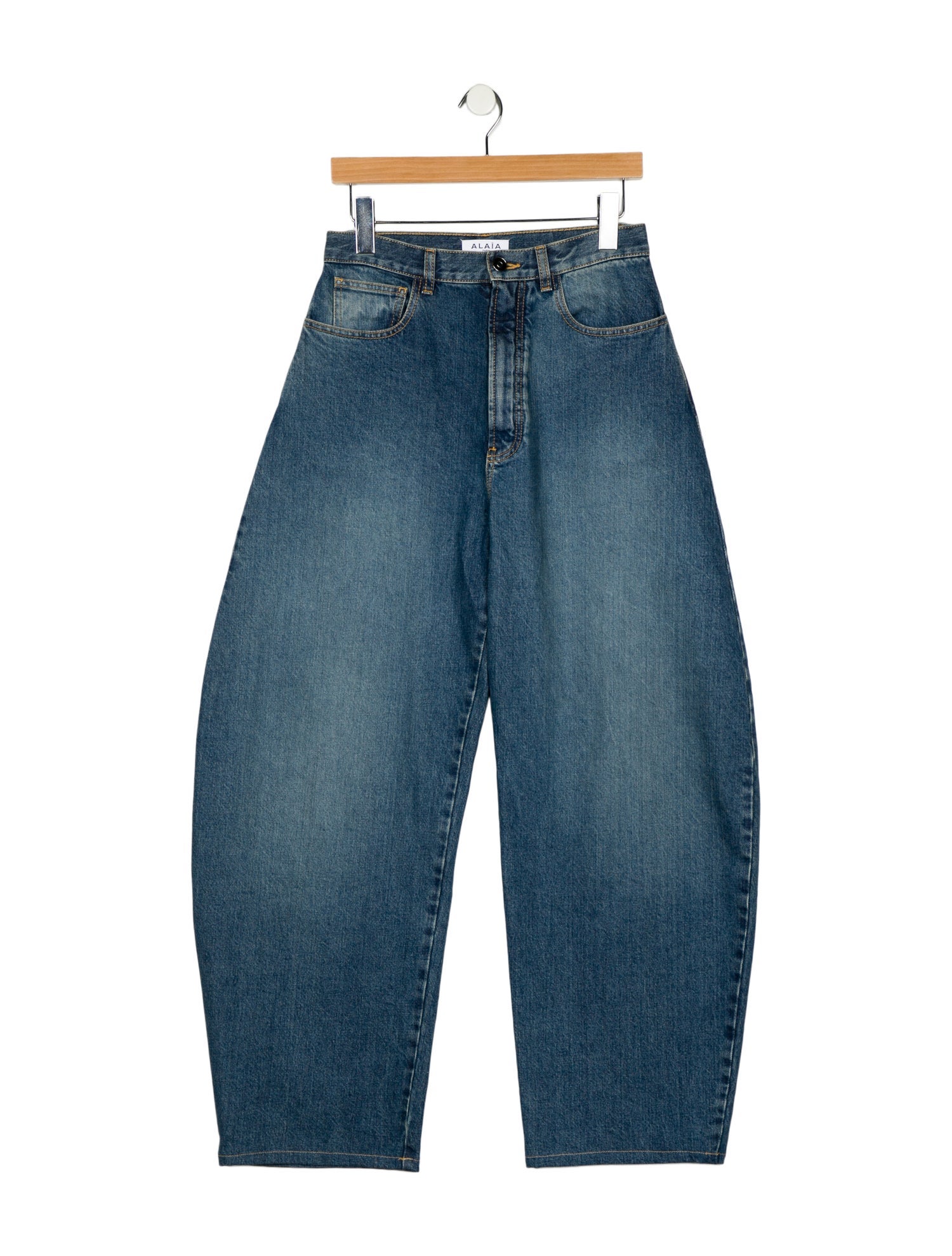 Alaïa High-Rise Wide Leg Jeans